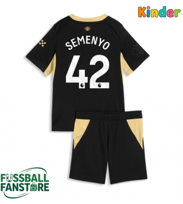 Manchester City Antoine Semenyo #42 Replik Auswärtstrikot Kinder 2026-27 Kurzarm (+ Kurze Hosen)